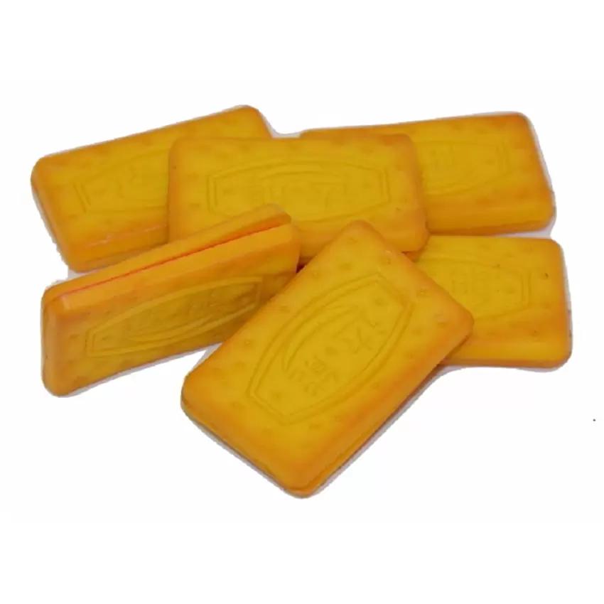 6 pcs Artificial biscuit chocolate sandwich double layer bread cookises model snacks toy mug-up props