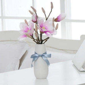 Latest Model Hot Selling Artificial Flowers with Vase Decorate with Living Room Bedroom Light Purple