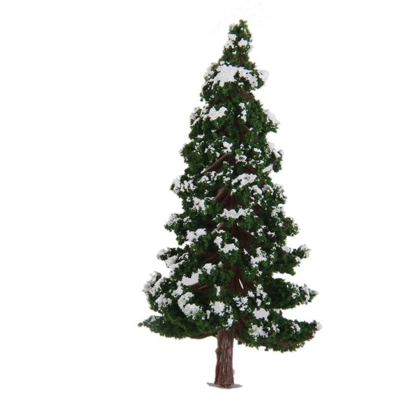 20pcs Dark Green Model Trees Snow Landscape Scenery 3.15 inch 1:150