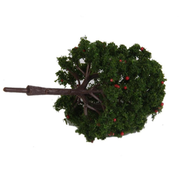 20pcs 9.5cm Scenery Landscape Train Model Trees w/ Red Fruit 1/100