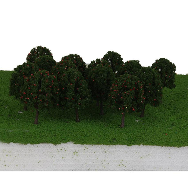 20pcs 9.5cm Scenery Landscape Train Model Trees w/ Red Fruit 1/100