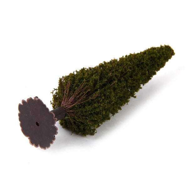 15pieces 2.36 Inch 3.94 Inch Green Scenery Landscape Model Cedar Trees