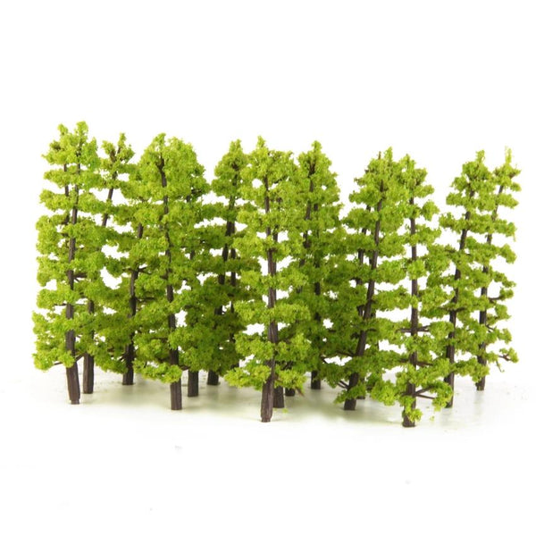 20PCS Plastic Fir Trees Model Train Park Scenery Landscape 1:100