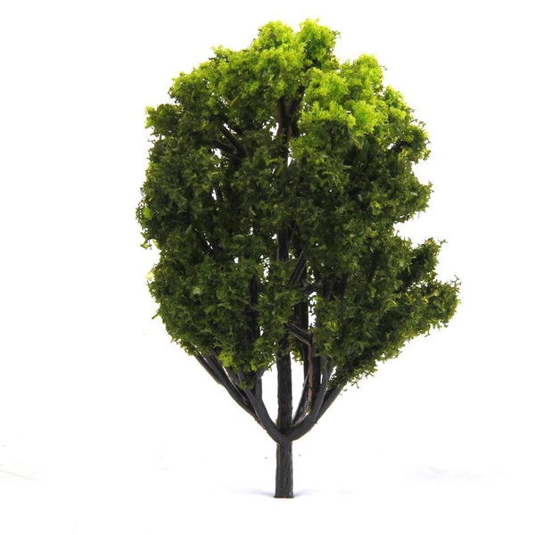 Plastic Model Trees for Railroad Scene 1:150 10pcs Light Green and Green