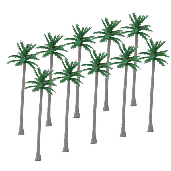 100pcs Model Coconut Trees Beach Scenery 6cm 1:200