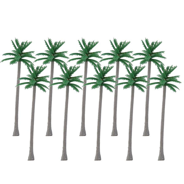 100pcs Model Coconut Trees Beach Scenery 6cm 1:200
