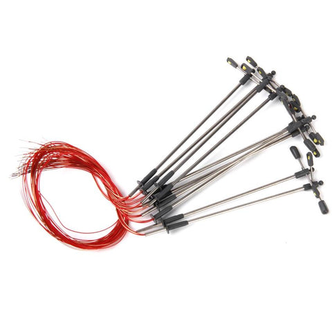 10 Pcs Model Street Lamp Lights Double Head For Model Train Layout Scenery