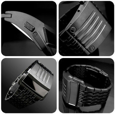 High Tech Attractive Men Digital Big Wrist Watch LED Display for Iron Man Style