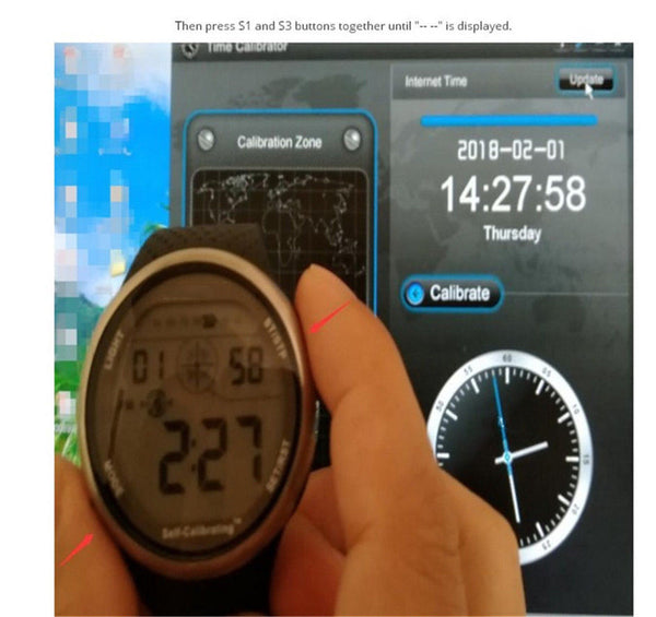 Sports Wristwatch Digital Self Calibrating 100 meter Swim Outdoor Swimming Watch