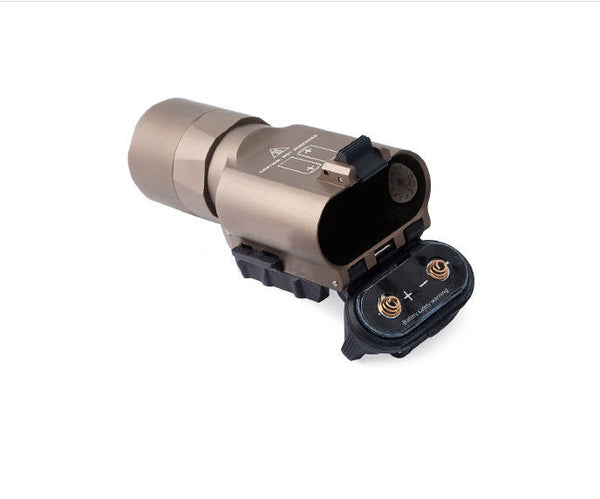 Ultra Bright LED Aluminum Flashlight 20mm Picatinny rail Tactical Light Tan