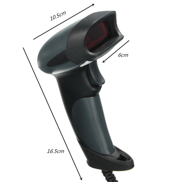 Long Handheld USB Port Laser Barcode Scanner Bar Code Reader For POS Label Shop