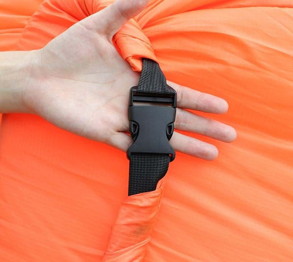 Camping Lazy Bed Laybag Sleeping Bag Inflatable Air Sofa Portable Beach Lounger