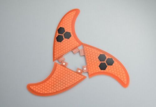 Surfboard Surfing Fin FCS AM-2 Hexcore HoneyComb Surfboard fins 3 PCS SET ORANGE