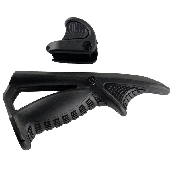 Rifle Tactical Ergonomic Forward Point Angle Fore Grip with Thumb Lock Hand Stop