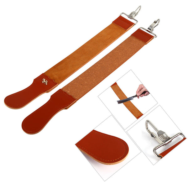 Barber Leather Strop Straight Razor knives Knife Sharpening Shave Shaving Strap