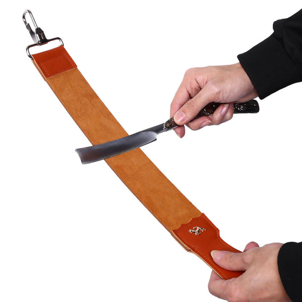Barber Leather Strop Straight Razor knives Knife Sharpening Shave Shaving Strap