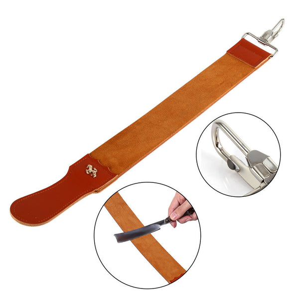Barber Leather Strop Straight Razor knives Knife Sharpening Shave Shaving Strap