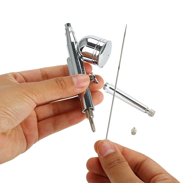 0.2 mm Dual Action Gravity Feed Airbrush Spray Gun Paint Tattoo Art DIY Tool Kit