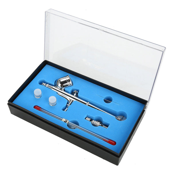 0.2 mm Dual Action Gravity Feed Airbrush Spray Gun Paint Tattoo Art DIY Tool Kit
