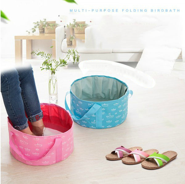 Travel Portable Foldable Water Outdoor Camping Camp Folded Pot Bag Foot Bucket