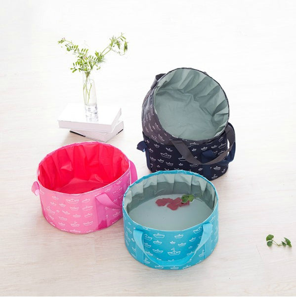 Travel Portable Foldable Water Outdoor Camping Camp Folded Pot Bag Foot Bucket