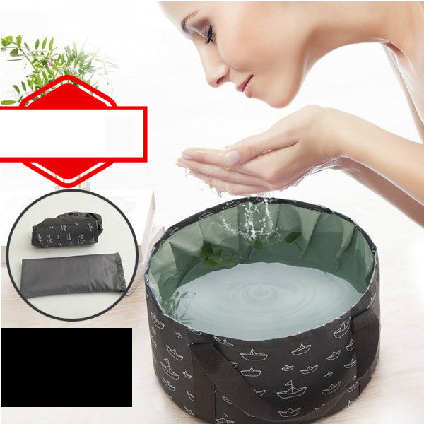 Travel Portable Foldable Water Outdoor Camping Camp Folded Pot Bag Foot Bucket