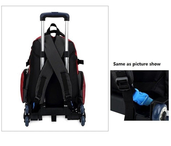 Foldable Pull Rod Bracket Roll Cart Trolley School kids Student Climbing stair