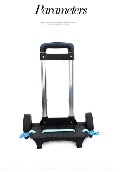 Foldable Pull Rod Bracket Roll Cart Trolley School kids Student Climbing stair
