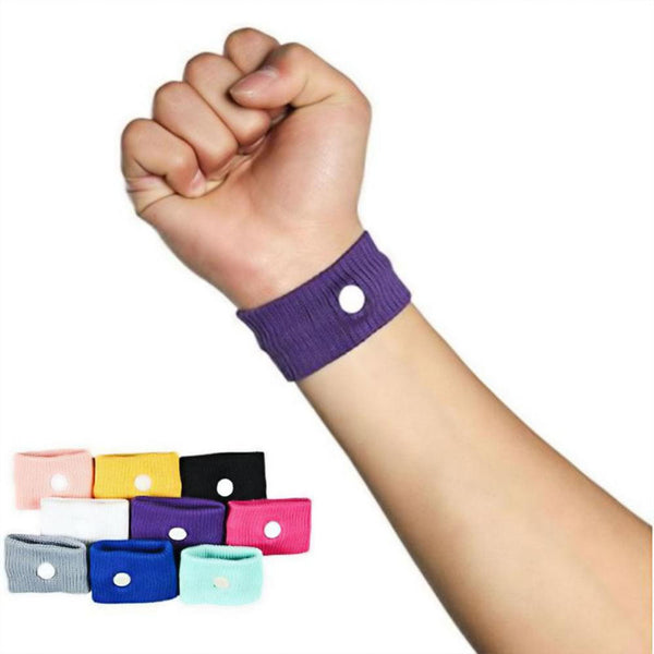 10 Pairs Anti Nausea Wrist Bands For Morning Sickness Motion Travel Sick Car Sea