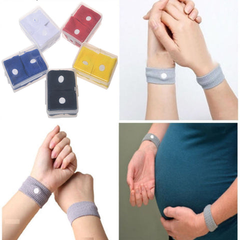 10 Pairs Anti Nausea Wrist Bands For Morning Sickness Motion Travel Sick Car Sea