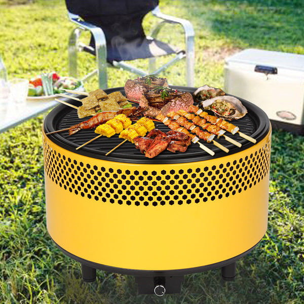 Portable Grill BBQ Stove Charcoal Smokeless Outdoor Camping Barbecue Oven Smoker