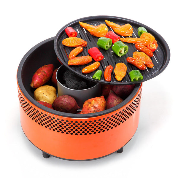 Portable Grill BBQ Stove Charcoal Smokeless Outdoor Camping Barbecue Oven Smoker