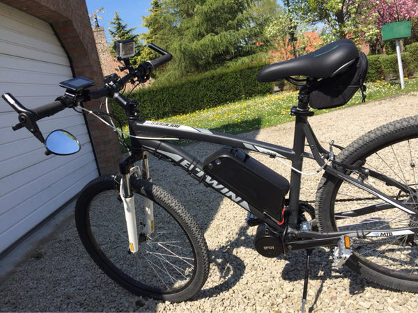 Electric Bicycle Bike Down Tube Bottle Case E-bike Battery 18650 Cells Power Box