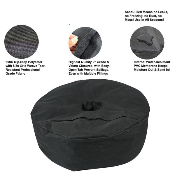 18'' Outdoor Tent Windproof Weight Sand Bag Marquee Canopy Umbrella Popup Anchor