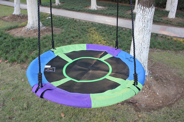 100cm Children Kids Nest Tree Saucer Swing Large Outdoor Yard Play Hanging Seat