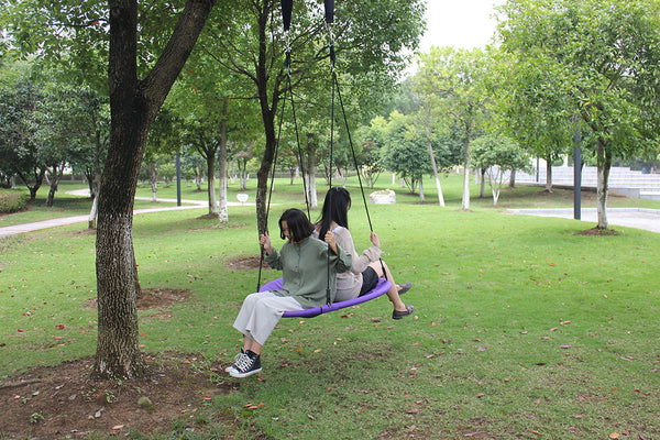 100cm Children Kids Nest Tree Saucer Swing Large Outdoor Yard Play Hanging Seat