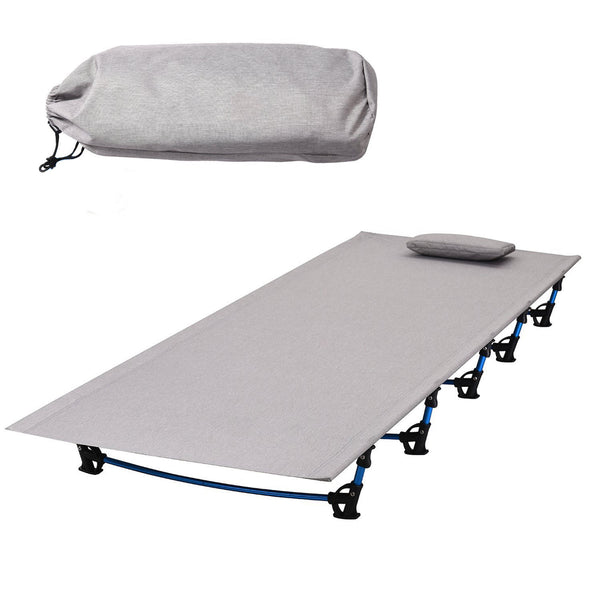 Ultralight Aluminium Alloy Camping Bed Beach Travel Folding Portable Cot Camp