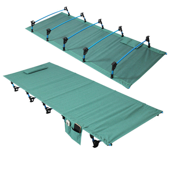 Ultralight Aluminium Alloy Camping Bed Beach Travel Folding Portable Cot Camp