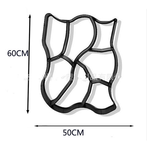 DIY Driveway Stone Mold Paving Pavement Road Concrete Mould Stepping Stone Paver