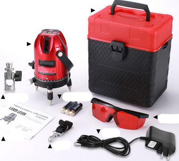 Automatic Cross Self Rotary Leveling 5 Point 4V1H Line Laser Level Stand Measure