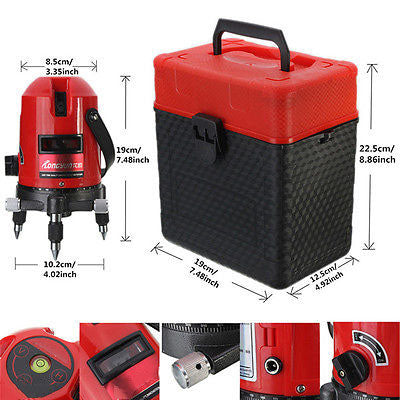 Automatic Cross Self Rotary Leveling 5 Point 4V1H Line Laser Level Stand Measure