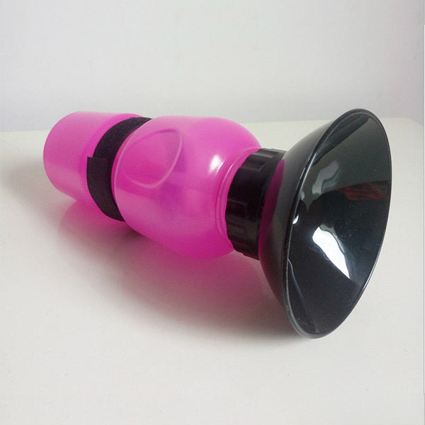 2 pieces Pet Dog Cat Portable Plastic Feeding Bowl Travel Water Bottle Dispenser Feeder