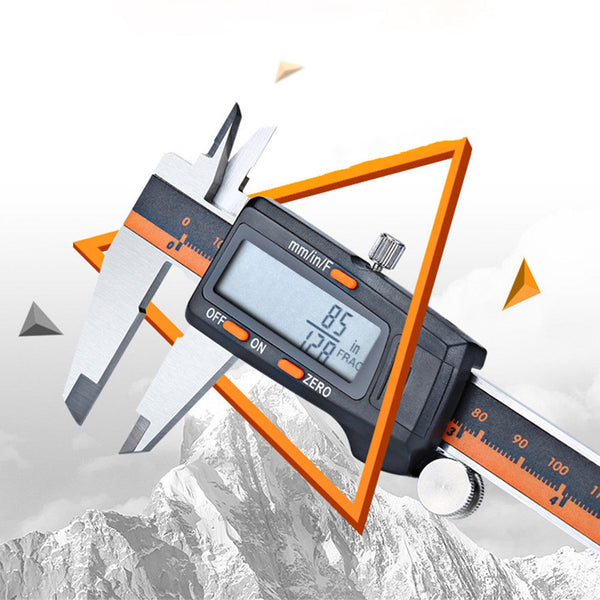 Stainless Steel Digital Ruler Vernier LCD Caliper Gauge Micrometer Measure Tools
