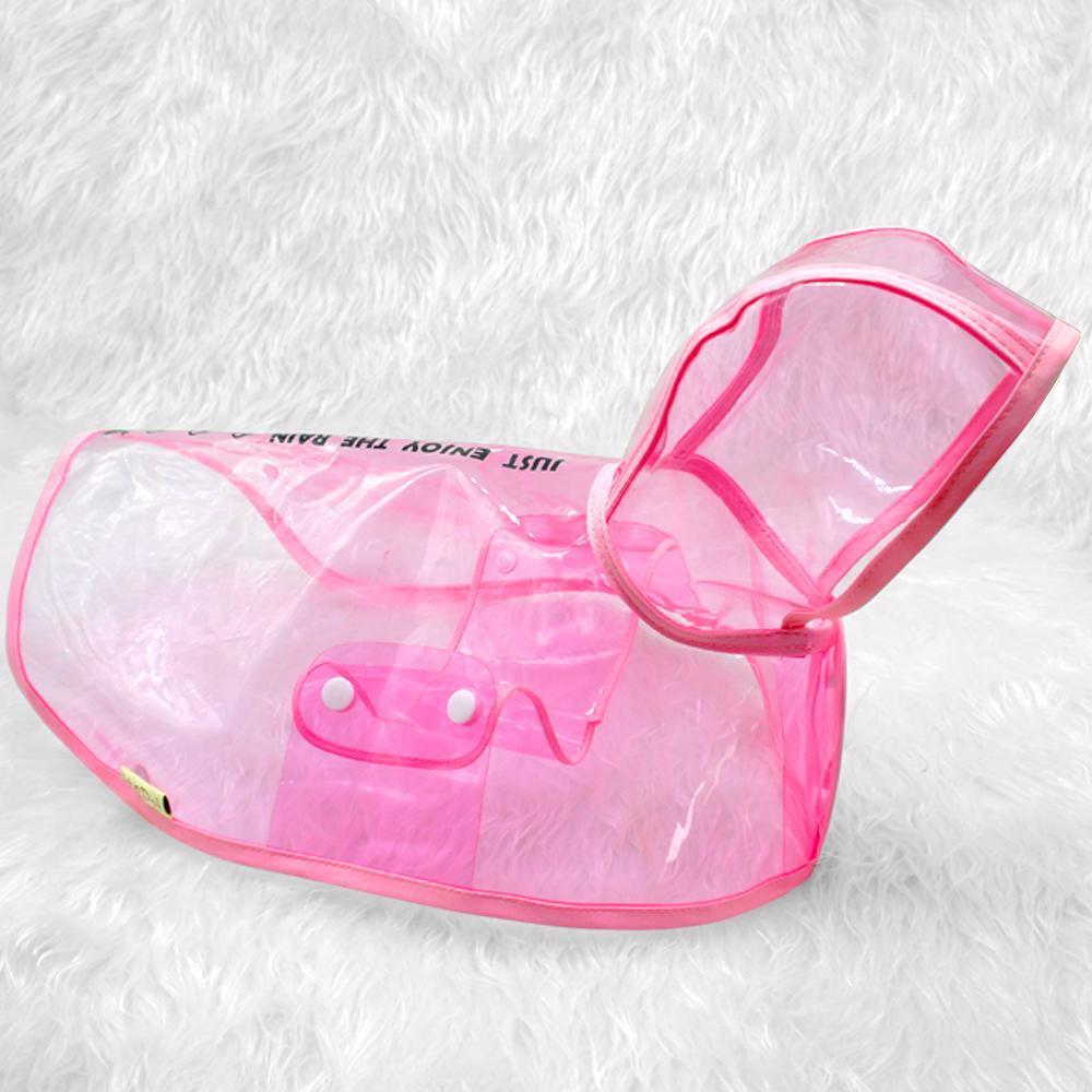 Dog Pet Cat Raincoat Lightweight Clothes Rain Raining Jacket Poncho Transparent