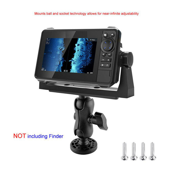 Marine Boat Kayak Fishfinder Fish finder Swivel Ball Mount Base Mounting Plate