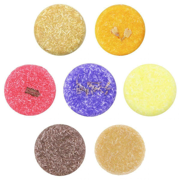 7 Mixed Types Natural DIY Handmade Shampoo Soap Bar Keep Hair Nourishing Growth