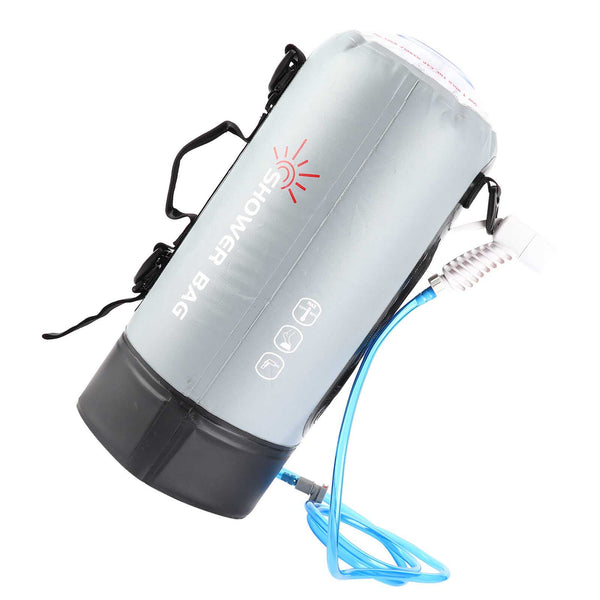 12L Outdoor Hiking Camping Bathing Bag Water Pressure Foot Pump Shower Nozzle