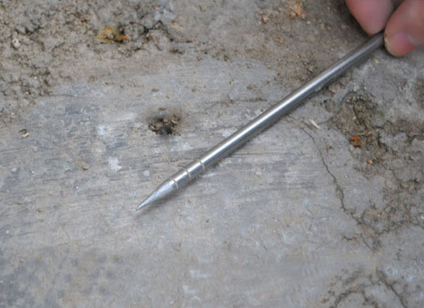 12X Titanium Tent Peg 165x5mm Spike Camp Stake Nail Self Defense Survival Tool