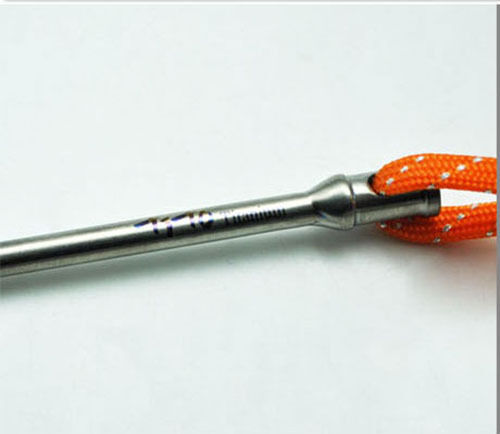 12X Titanium Tent Peg 165x5mm Spike Camp Stake Nail Self Defense Survival Tool