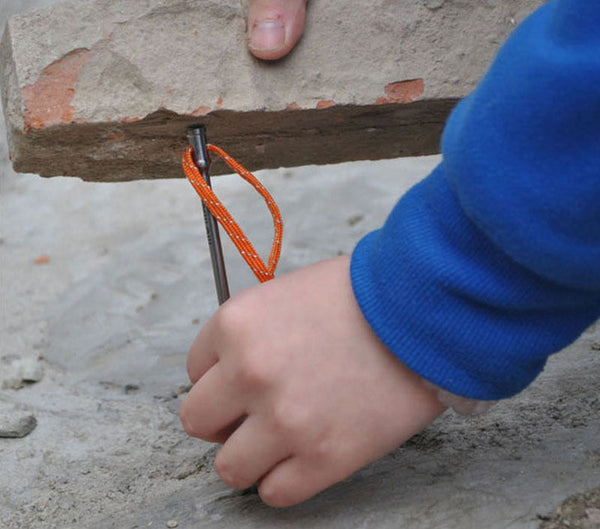 12X Titanium Tent Peg 165x5mm Spike Camp Stake Nail Self Defense Survival Tool